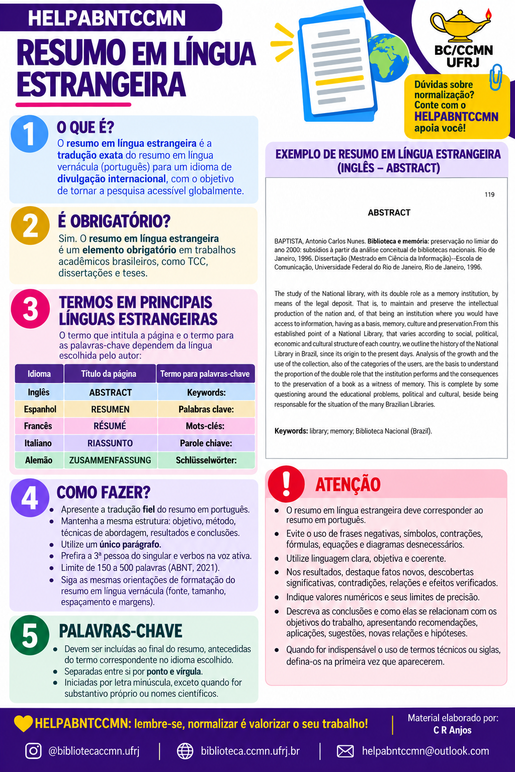 Resumo em língua estrangeira