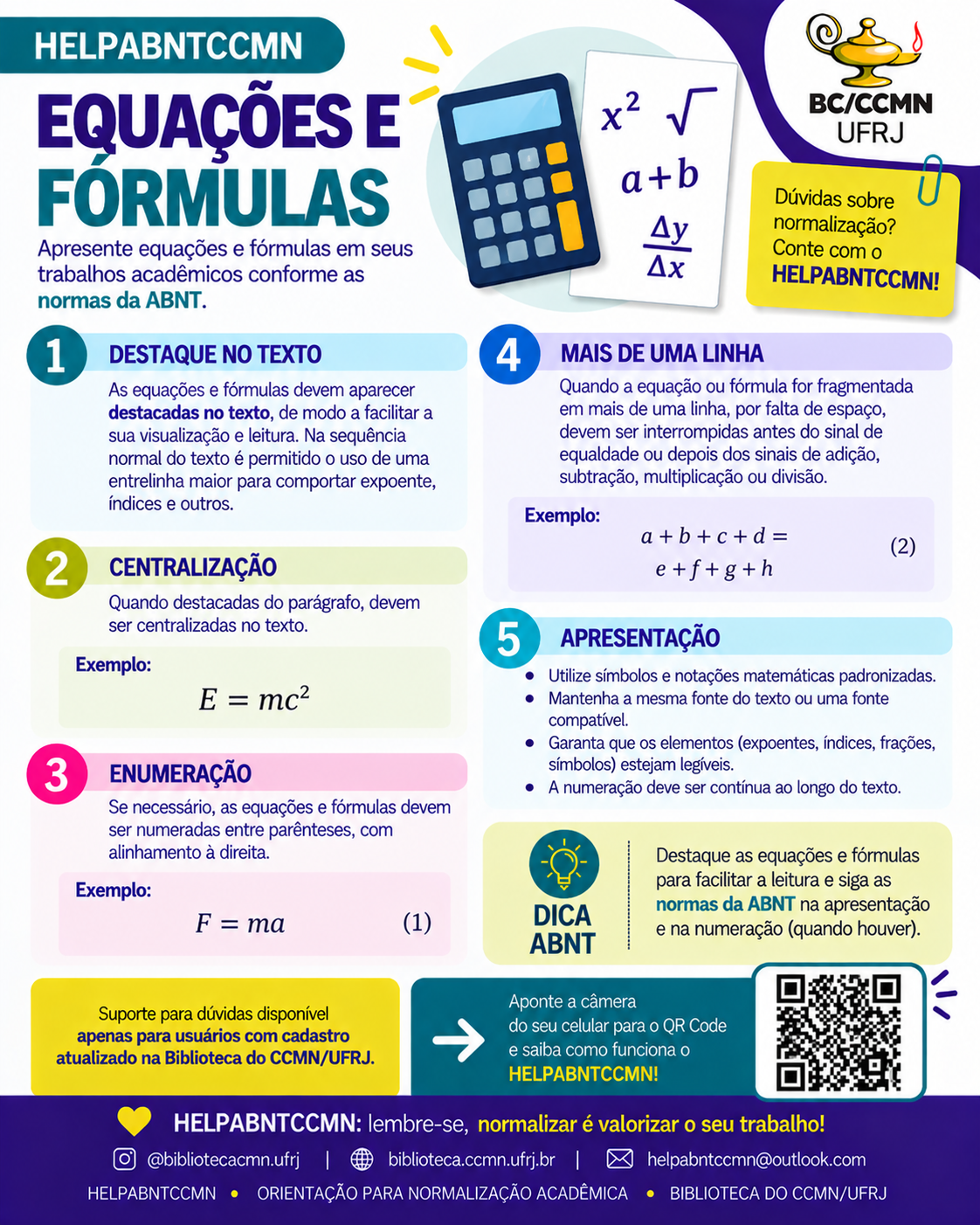 Equações e fórmulas
