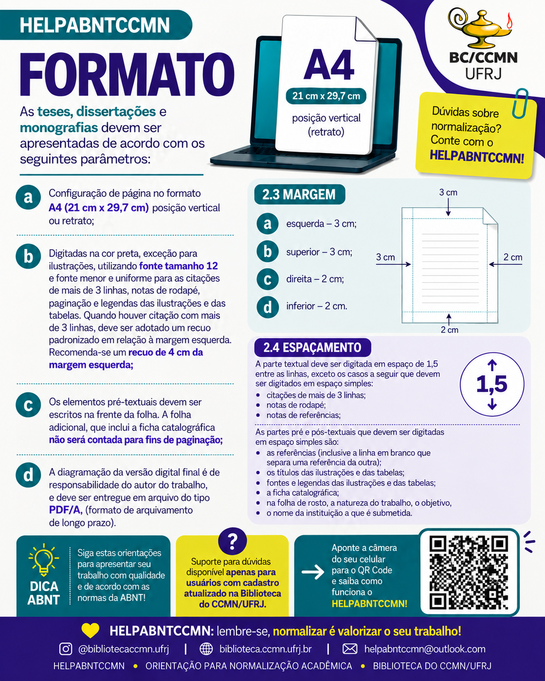 Formato e margens